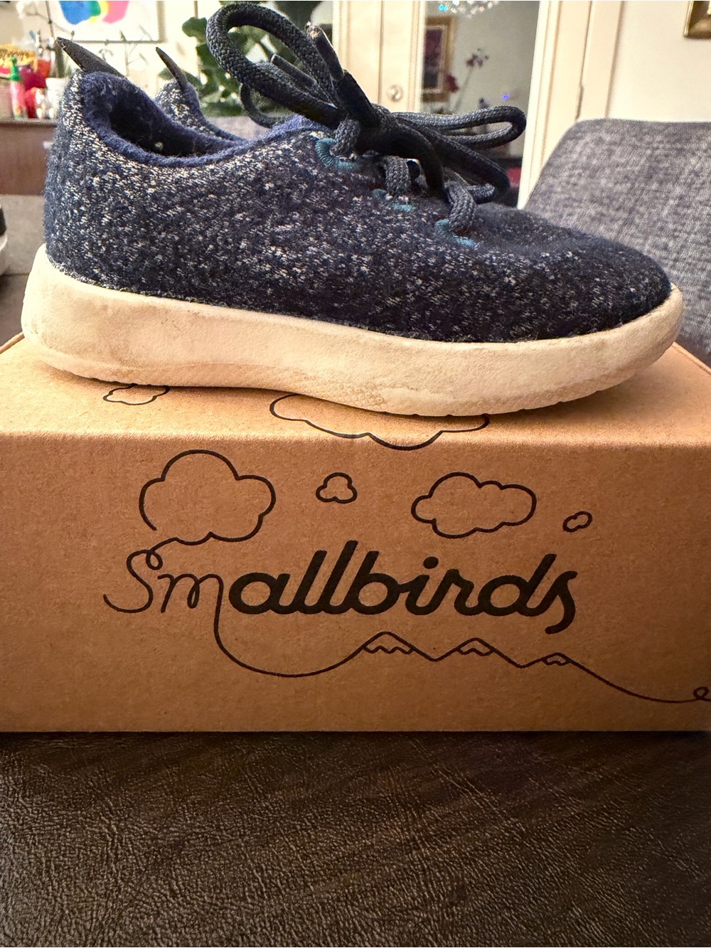 allbirds Kids Navy Wool Sneakers - smallbirds